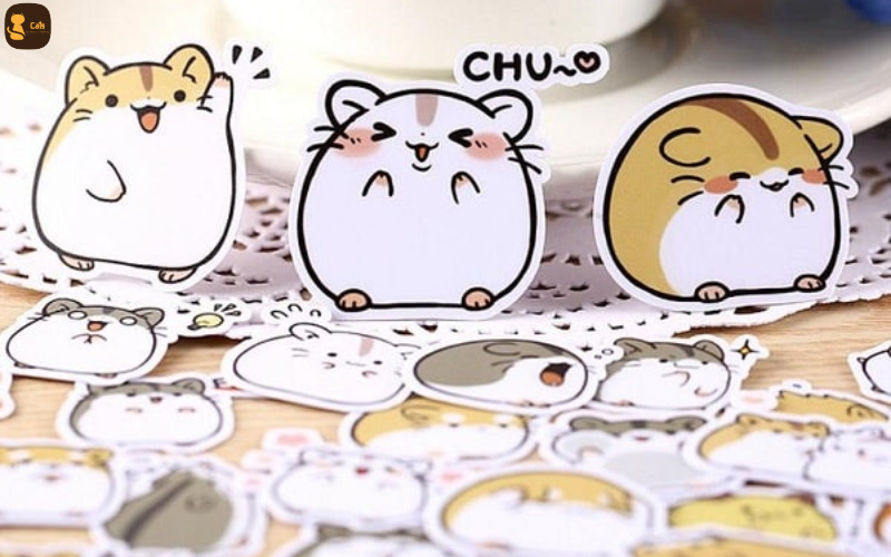 in sticker cắt bế theo hình