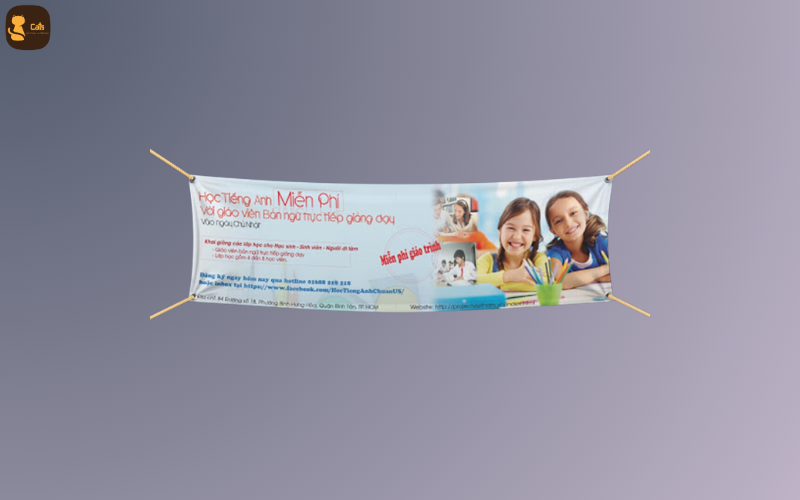 Quy trình in băng rôn tại Tiệm Thiết Kế & In Ấn Cats