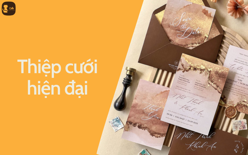 Thiệp cưới hiện đại
