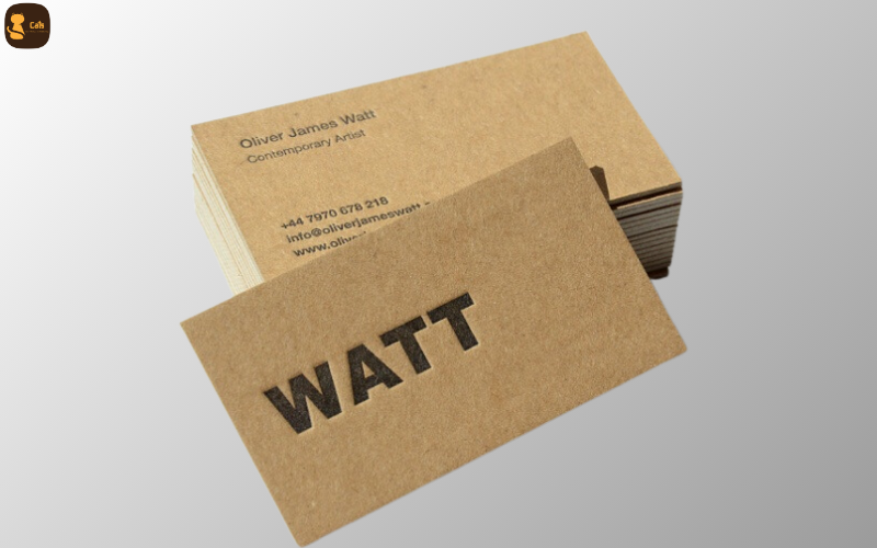 Giấy Kraft in name card