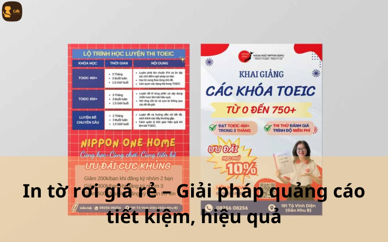 In tờ rơi giá rẻ – Giải pháp quảng cáo tiết kiệm, hiệu quả